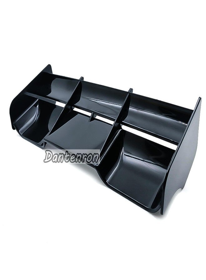 Dantenron 1/8 RC Car Force Rear Spoiler High Down Force Body Wing Tail Compatible with 1:8 Scale RC Off Road Short Course Truck Buggy Racing Car (Black) - Image 3